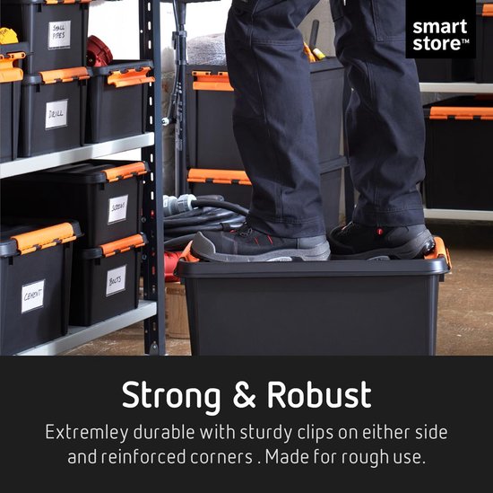 SmartStore - Pro 45 Opbergbox 50 liter - Polypropyleen - Zwart