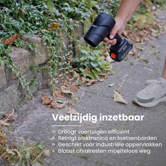 Nexxt Turbo Jet Blower Luchtblazer – Draadloze Turbo Fan – Air Duster – Luchtpistool Compatibel met andere Accu – 35.000 RPM – 550 G Luchtdruk – 2000W