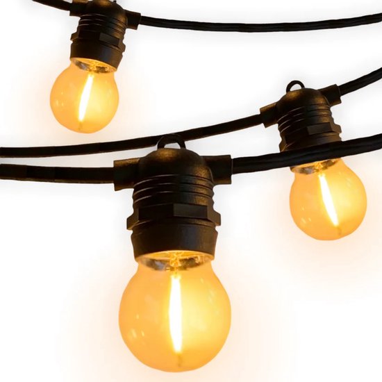 a sunny day Lichtsnoer Buiten - 5m - Warm Wit Licht - Helder Glas LED