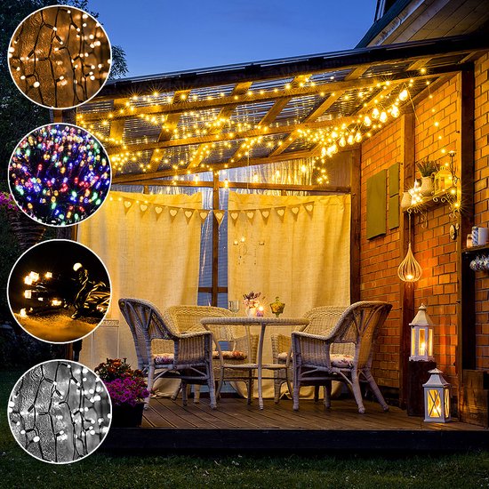 Monzana Lichtsnoer Kerst 400 LED'S - IP44 40m – Multi Color