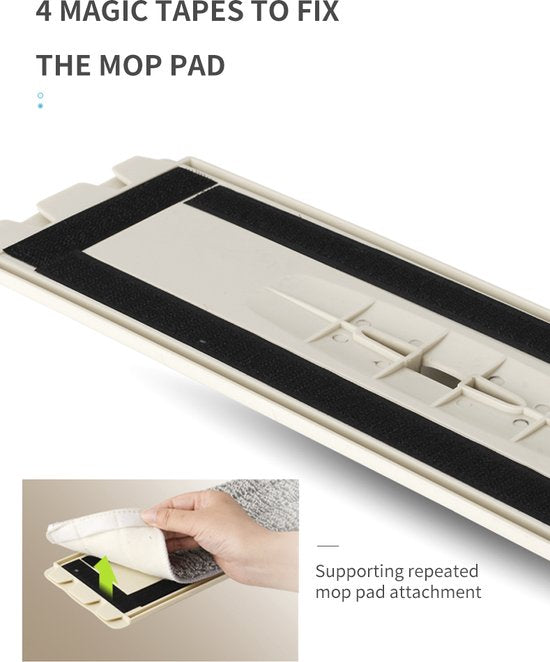 Fuegobird - Opvouwbare dweil- en emmerset - Opvouwbare multifunctionele emmer - Met wringerkit - Handsfree - Wordt geleverd met 4 wasbare microvezelmoppen - Nat en droog- Opvouwbare emmer - DWEIL