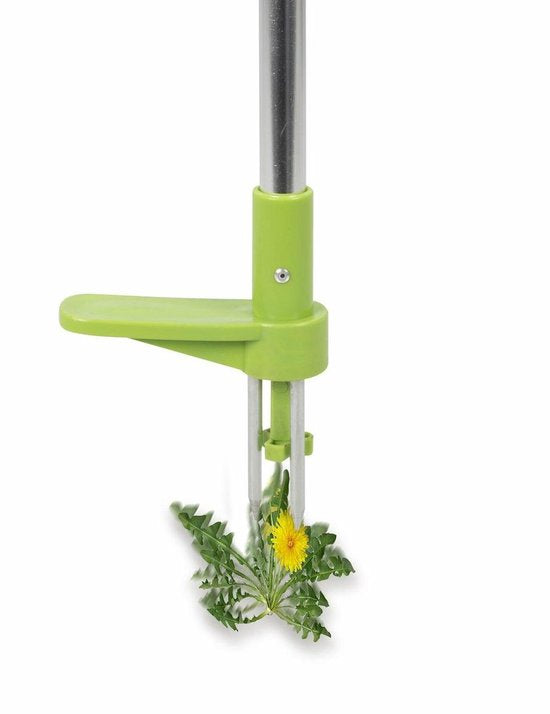 Kinzo Onkruidsteker - Tuingereedschap met Lange Steel - Onkruidverwijderaar met Drie Tanden - Ergonomisch Ontwerp - 100 cm