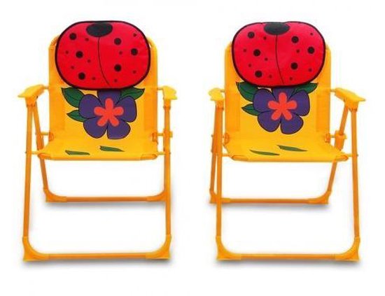 Kinder tuinset kever- 2 stoelen 1 tafel met parasol
