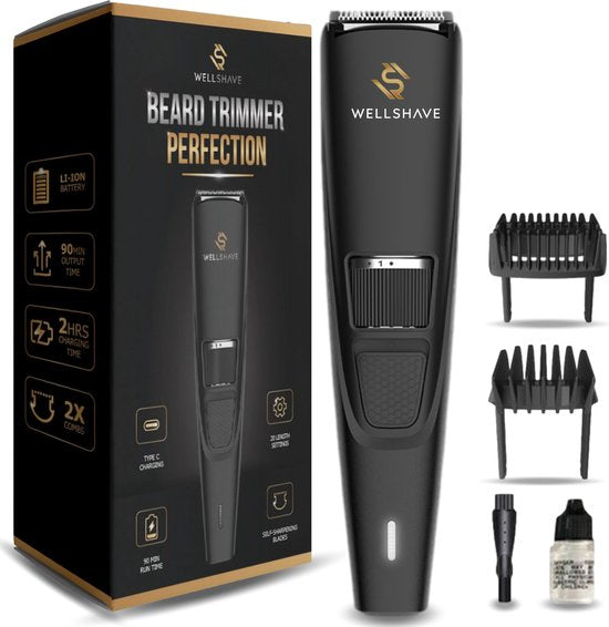 Wellshave Baardtrimmer Mannen Perfection - Trimmer voor mannen - Trimmer Baard en Lichaam - Haartrimmer mannen