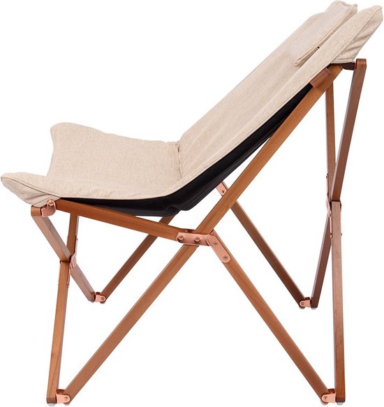 Bo-Camp - Urban Outdoor - Relaxstoel - Bloomsbury - M - Oxford polyester - Beige