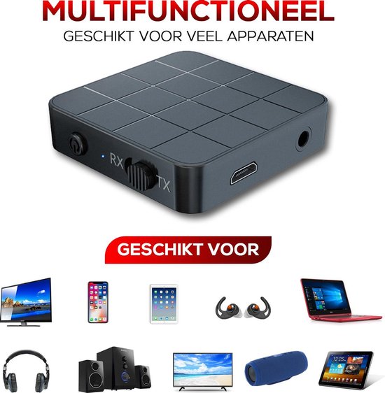Luving™ - Bluetooth Transmitter & Receiver - Bluetooth Zender - Bluetooth Ontvanger - Audio-ontvanger - Handsfree Bellen