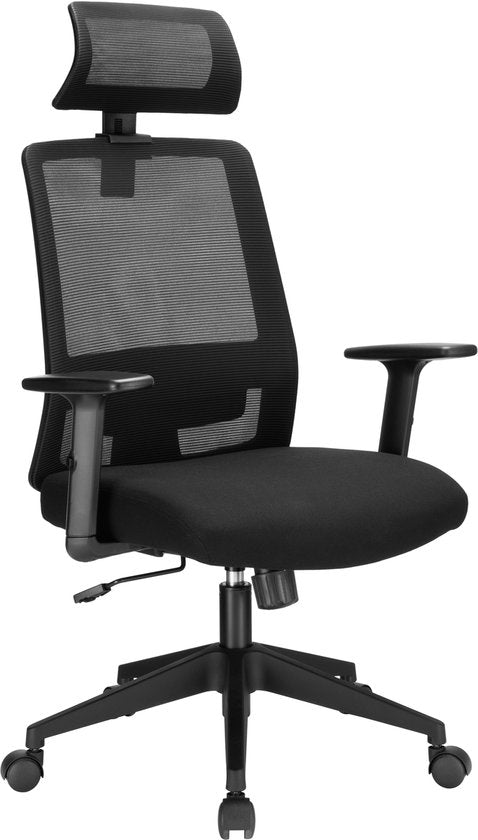 VDD - Bureaustoel - Ergonomische Bureaustoel - Bureaustoelen voor volwassenen - Bureaustoel Ergonomisch - Bureau Stoel - kantelbaar - zwart