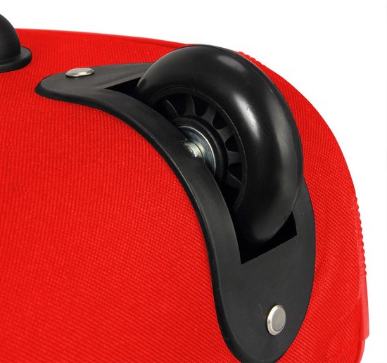 Deuba Reistas Sporttas - Rood - 160 Liter op wielen - Telescopisch handvat