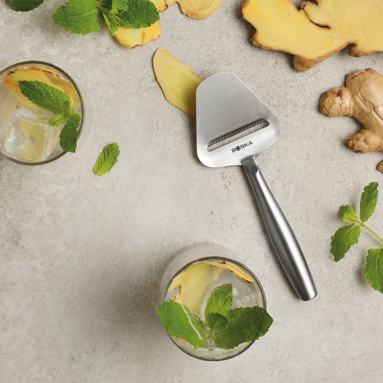 Boska Kaasschaaf Copenhagen - Kaasschaaf harde kaas - Kaasschaaf voor oude kaas - Vaatwasserbestendig - Multifunctionele kaasschaaf - RVS - 220 x 74 x 20 mm - Keukengerei - Keuken accessoires - Levenslange garantie