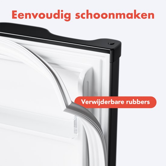 KitchenBrothers Tafelmodel Koelkast – 88L – Vrijstaand – Zwart – Compacte Mini Frigo met Verstelbare Planken