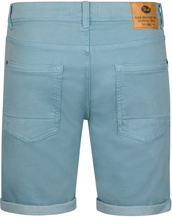 Petrol Denim Shorts - Heren - Marble Blue - Maat XL