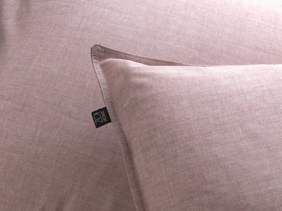 ZoHome Lino Dekbedovertrek - Eenpersoons - 140x200/220 cm - Shell Nude