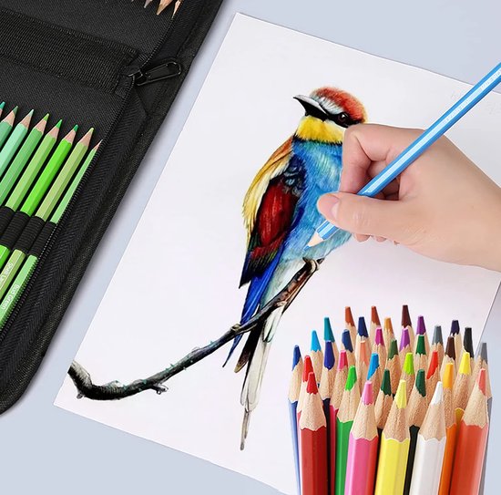 CreaTime - 120 Stuks Professionele Kleurpotloden Voor Volwassenen en Kinderen - Potloden Set