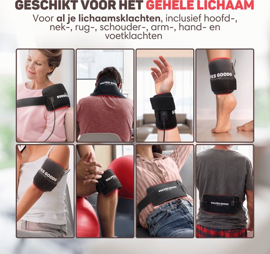 Vulpes Goods® BodyCare - Draagbare Infrarood Rugband - Infraroodband - Infraroodtherapie - Infraroodlamp - Roodlicht therapie - Warmteband - Red Licht Therapy - Onderrug, Schouders, Nek, Benen - PRO