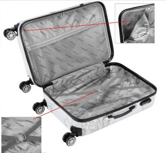 Monzana Reiskoffer Vlinder Set van 3 Polycarbonat 42L, 66L, 98L