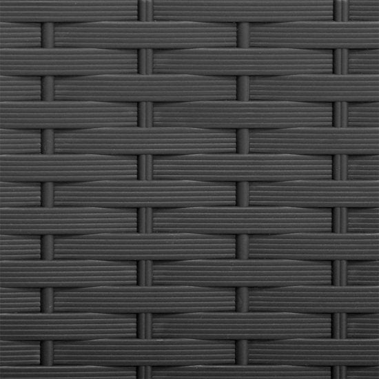 Opbergbox 310L UV-Bestendig Weerbestendig Wielen Tuinbox Rotan-look Antraciet