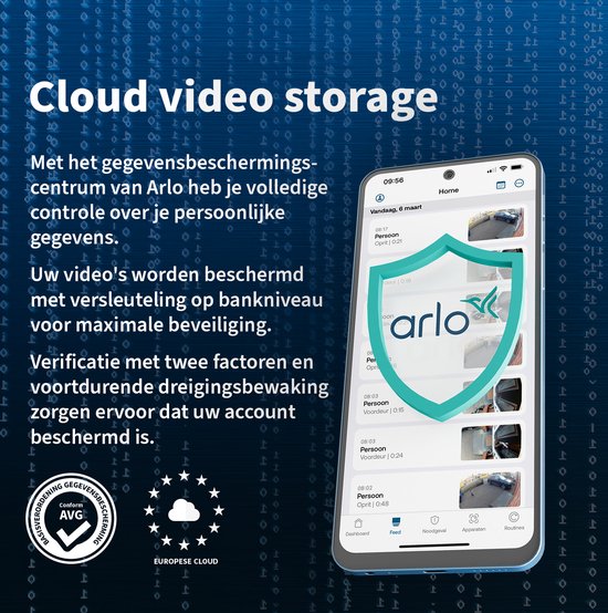 Arlo Pro 5 & Essential 2K(+) beveiligingsset - 1 buiten camera en 1 deurbel - 1 IP-Camera & 1 Deurbel