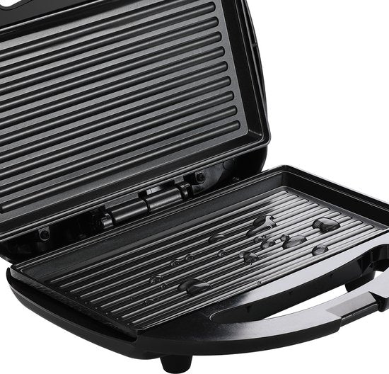 Monzana Tosti Apparaat – Antiaanbaklaag 23x22x10cm 800W – Zwart