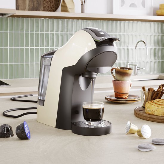 Tristar CM-2301 - Koffiecupmachine 1400W - 3 in 1 Koffiemachine - Uitneembaar water reservoir - Creme