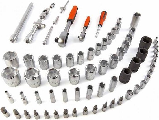 Bahco S800 77-delige Dopsleutelset - 1/4" 1/2"