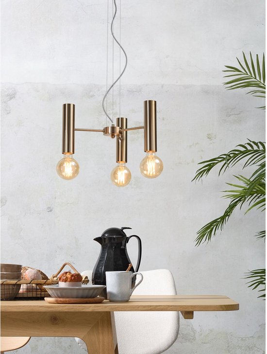 it’s about RoMi – Kroonluchter Cannes 3-arm – Goud – 40×40×20 cm