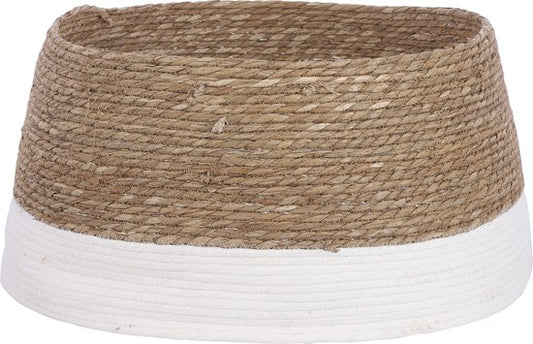 House of Seasons Kerstboomrok - H26 x Ø58 cm - Zeegras - Off White