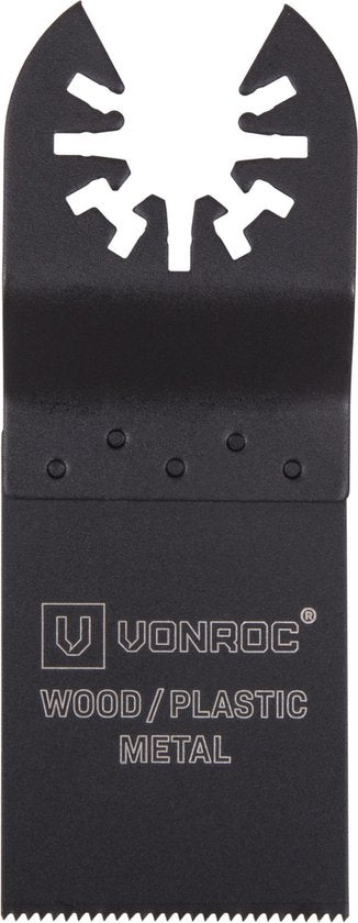 VONROC Accessoireset voor oscillerende multitools – 4 stuks; hout, metaal, gipskarton & kunststof