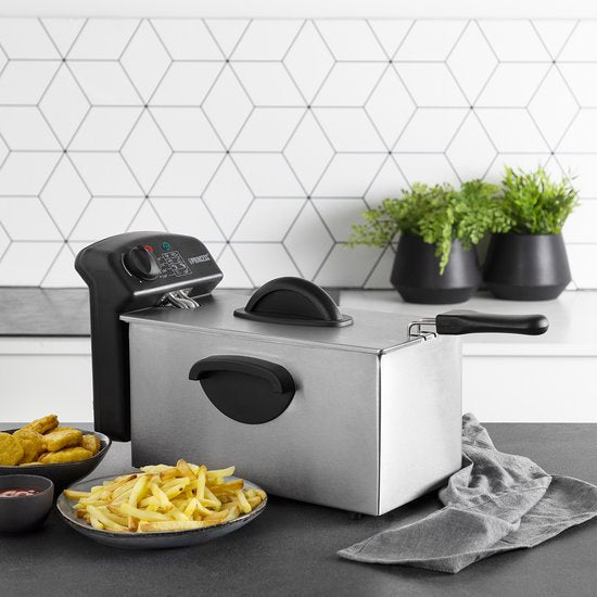 Frituurpan 3 liter - Princess 182626 Familie Castel friteuse 3 liter – Koude zone – Inhoud 3 liter - frituurpan Princess - 2000W