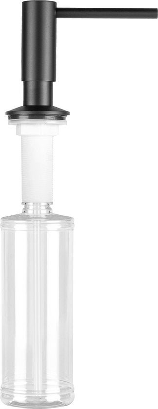 Mizzo Zeepdispenser 300ML - Zeeppompje Zwart - Inbouw Keukenblad - Zwart