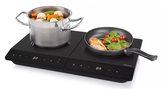 Tristar Luxe Inductiekookplaat 3500W - IK-6162 - 2 Kookzone - Timer tot 180 min - Zwart