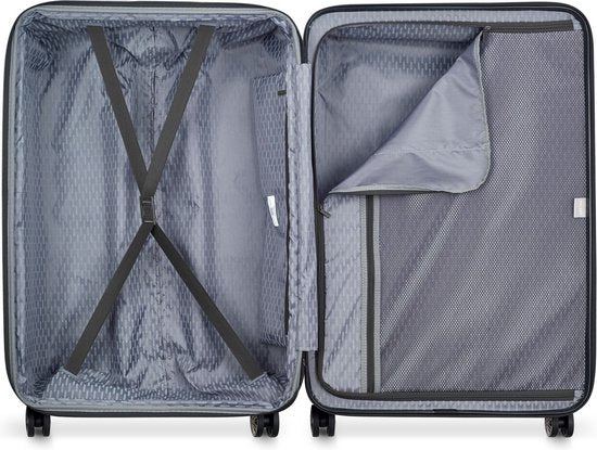DELSEY PARIS Air Armour 4DR Uitbreidbare Trolleyset Zwart Zwart 55cm