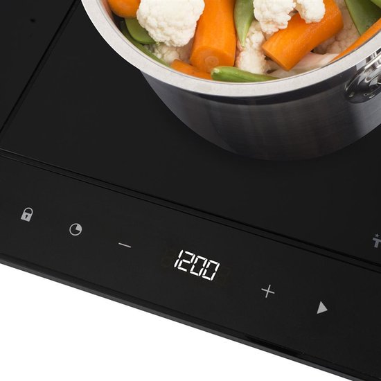 Tristar Luxe Inductiekookplaat 3500W - IK-6162 - 2 Kookzone - Timer tot 180 min - Zwart