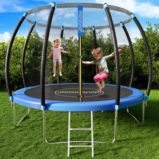 Monzana Trampoline - 305cm Incl Veiligheidsnet Rand Ladder - Blauw