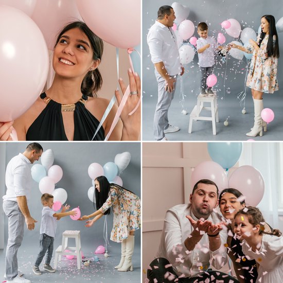 Partizzle Gender Reveal Party Versiering Pakket - Babyshower Ballonnen Decoratie - Geslacht Bekend Maken - Boy or Girl - XXL