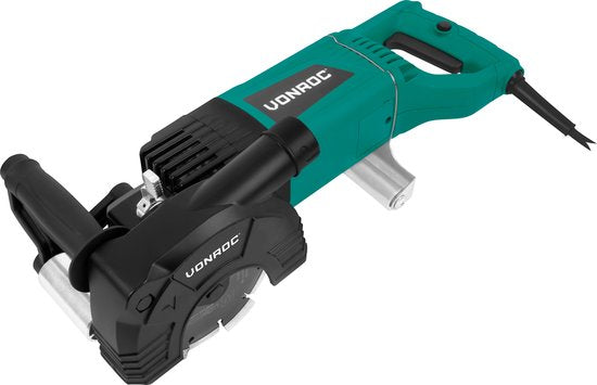 VONROC PRO Sleuvenfrees– Muurfrees - 2400W -150MM – 3-in-1 blad. - Incl. stofzuigeradapter