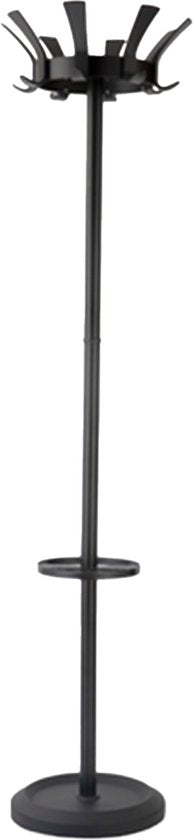 BRASQ Kapstok London CS300 - Zwart - Staal - Kapstok staand - 181 cm - Modern