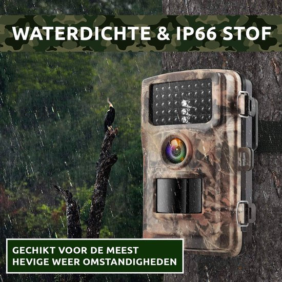 AyeCam Wildcamera - Draadloos - Wildcamera met Nachtzicht – Infraroodcamera – Inc. 32 GB SD Kaart - 4K Ultra HD Camera - met Geluidsopname