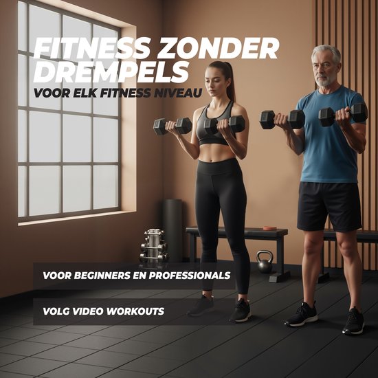 VirtuFit Hexa Dumbbell Pro - 12,5 kg - Hexagon Dumbbell - Duurzaam en Slijtvast - Krachttraining - Gewicht - CrossFit & Fitness - Geschikt voor Beginners en Professionals - Per Stuk Verkocht