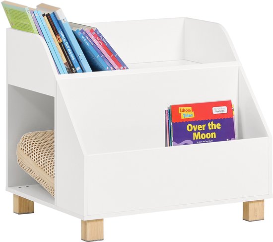 SoBuy KMB54-W Kinderboekenplank - Witte Opbergplank voor Speelgoed & Boeken
