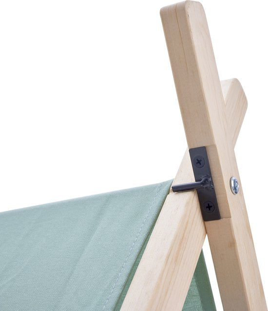 Sunny Como Speeltent Groen – Wigwam Tipi Tent voor kinderen - Stokken FSC hout - 123x106x107cm