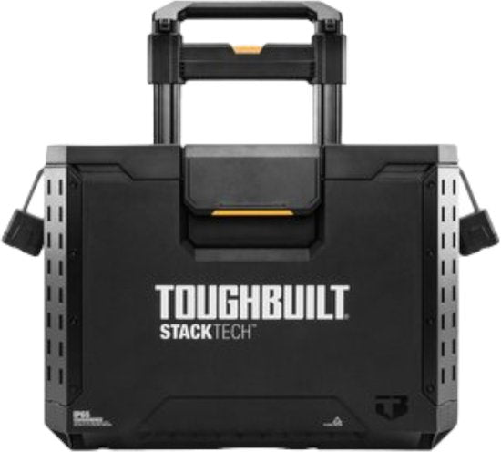 Toughbuilt StackTech Set Gereedschapskist Opbergruimte met wielen 3 st. ( TB-B1S3-B70R ) IP65 + 2x StackTech Gereedschapskist Zwart