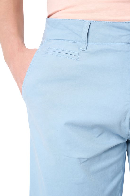 Mario Russo Chino Short - Korte broek heren - Shorts heren - Katoen - Lichtblauw - L