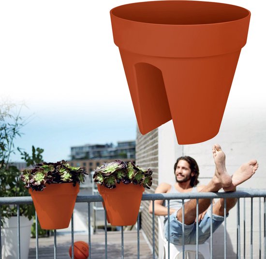 Elho loft urban flower bridge 30 - Brique