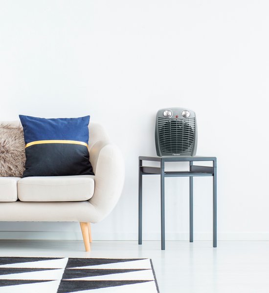 Bestron Kachel - AFH211G - 2 Warmtestanden - Omvalbeveiliging - 2000W - Wit - 5 jaar garantie