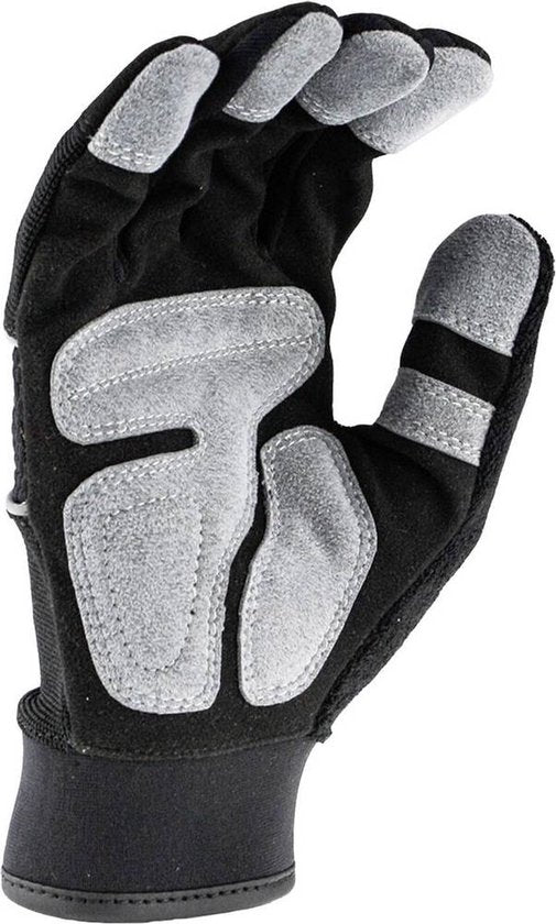 Dewalt Werkhandschoenen L - Bescherming en Comfort - Extra Padding - Badstof Achterkant voor Afvegen Voorhoofd - Grijs/ Geel