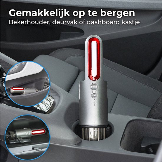 Nuvance - Auto Stofzuiger - 6000Pa - Kruimeldief Snoerloos - Usb Oplaadbaar - Handstofzuiger - Autostofzuiger - Kruimelzuiger - Kruimeldieven