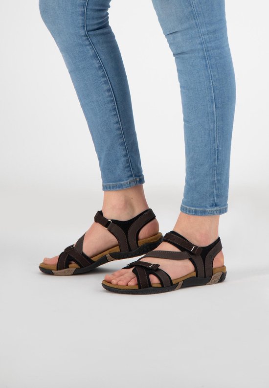 Travelin' Sandalen - Helsem - Dames - 38 - Bruin