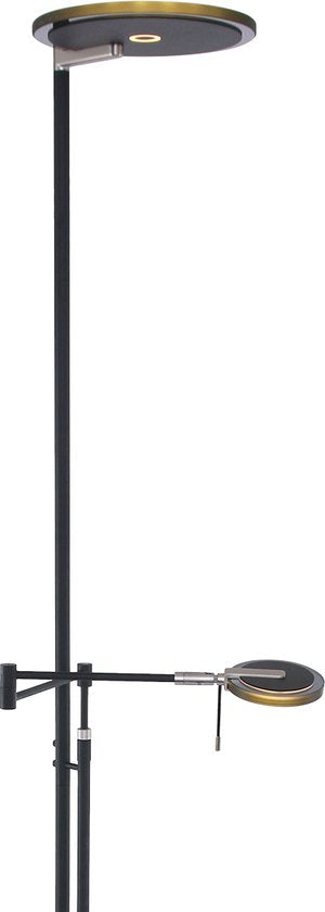 Vloerlamp woonkamer industrieel Turound LED 2663ZW Zwart