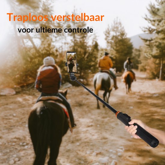 a sunny day Telefoon Statief - Tripod Smartphone - Statief Smartphone - Selfiestick Tripod - Statief telefoon - Tripod iPhone - Statief iPhone - Telefoon Standaard - Tot 180 cm - Tripod voor GoPro