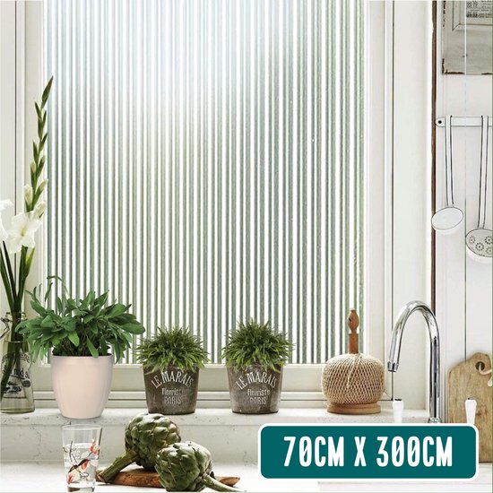 Homewell Raamfolie HR++ 70x300 - Isolerend & Zonwerend - Anti inkijk - Statisch - Lamellen